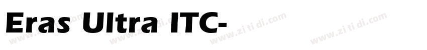 Eras Ultra ITC字体转换